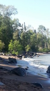 The beach where I broke my foot while saving my family from the bear.